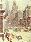 Guy Carleton Wiggins Mid-Town Storm painting